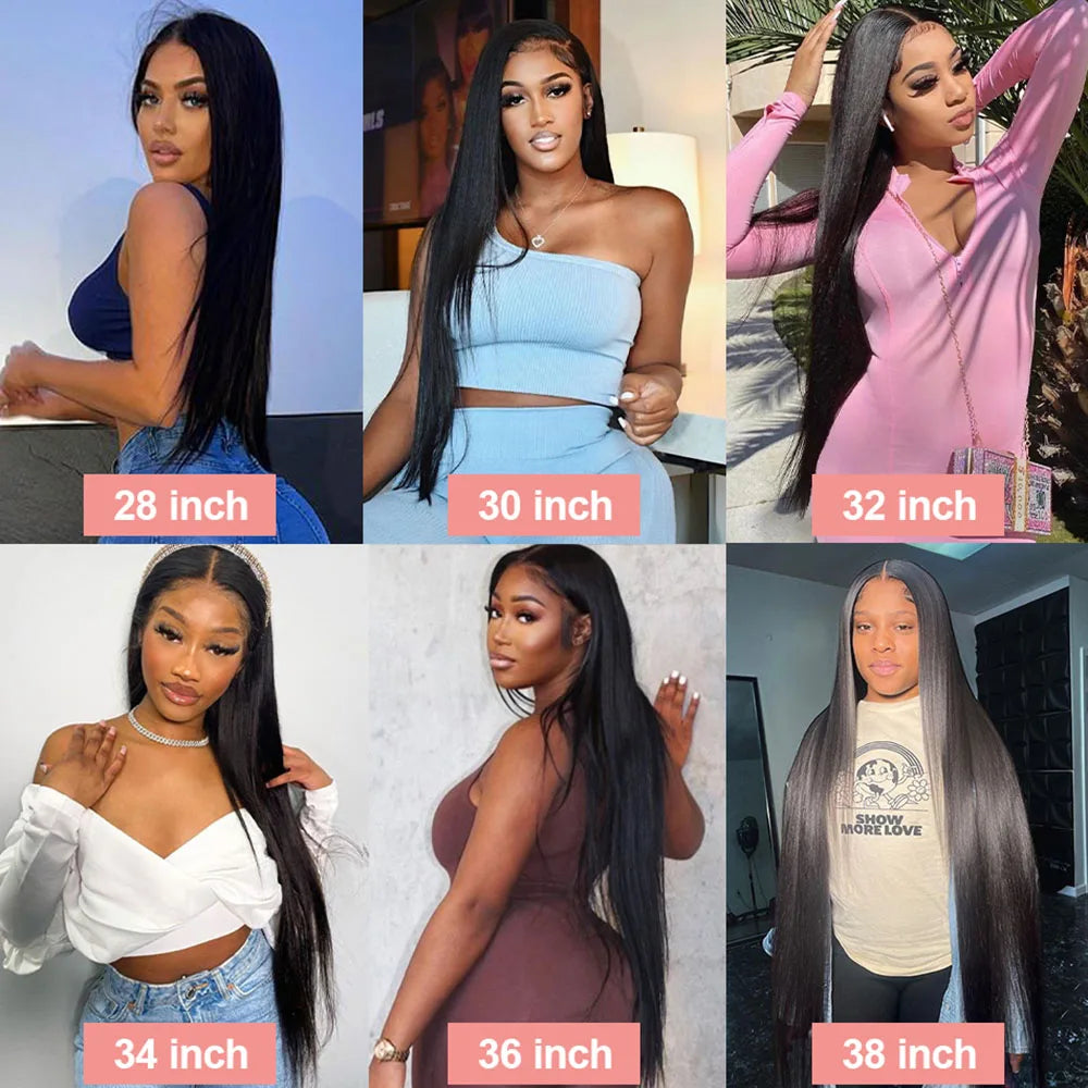 HD 13x6 Bone Straight Lace Front Human Hair Wig