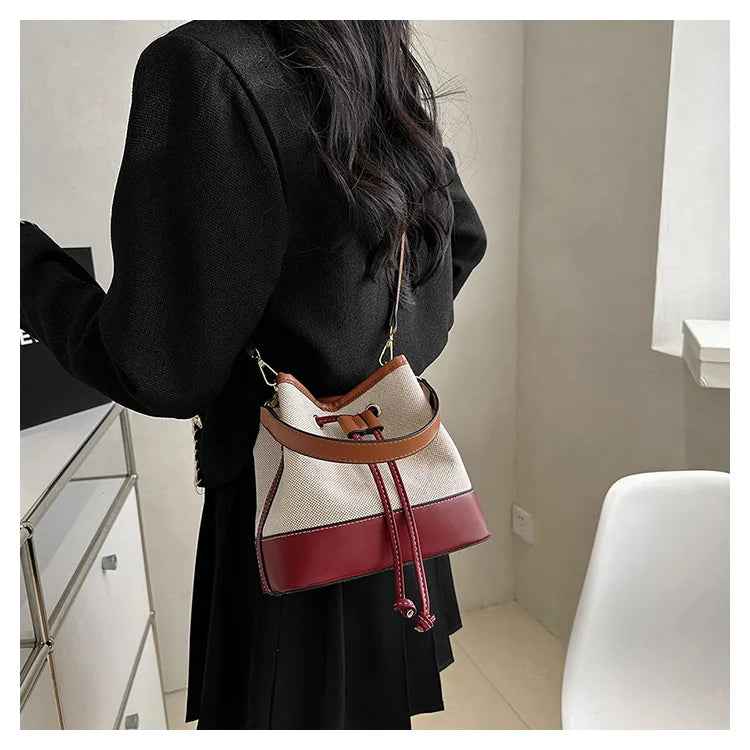 Canvas Bucket Bag