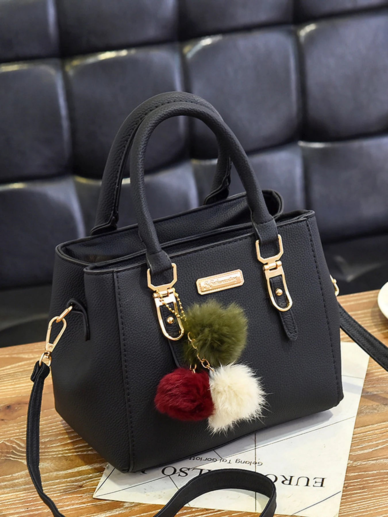 PU Leather Ladies HandBags Women Vintage Purse