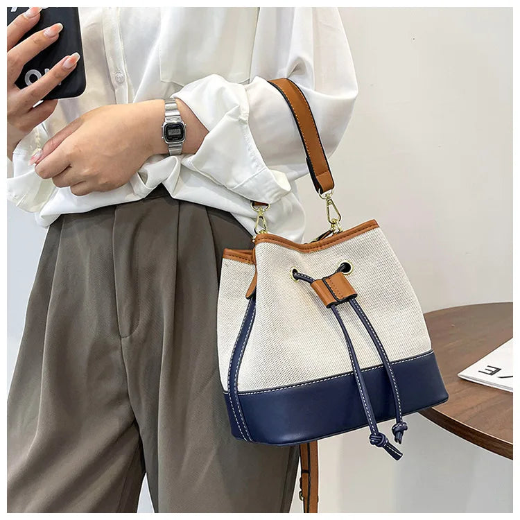 Canvas Bucket Bag