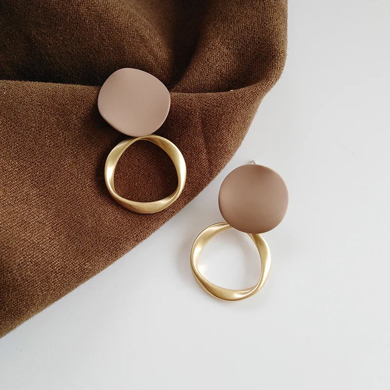 Acrylic hoop earrings