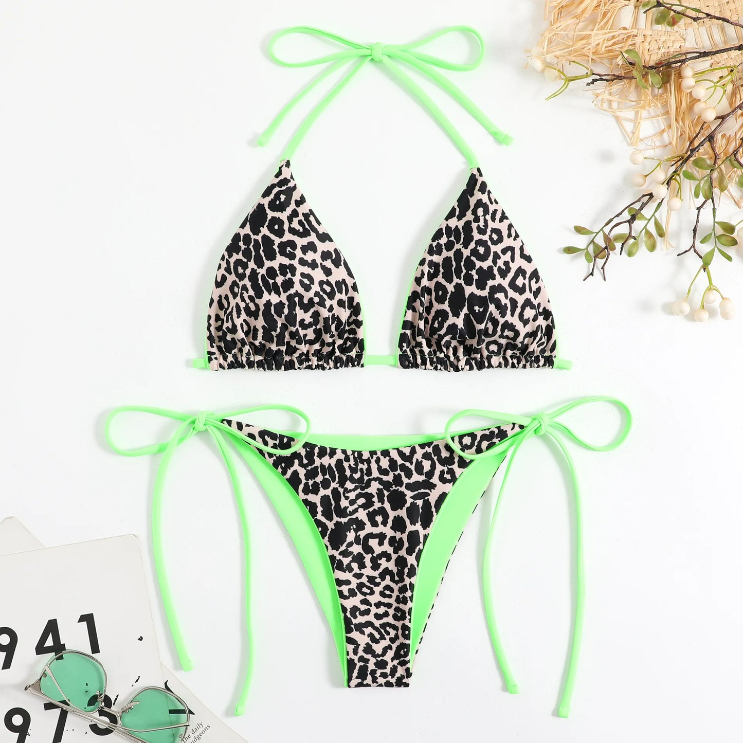 Mini Leopard Bikinis