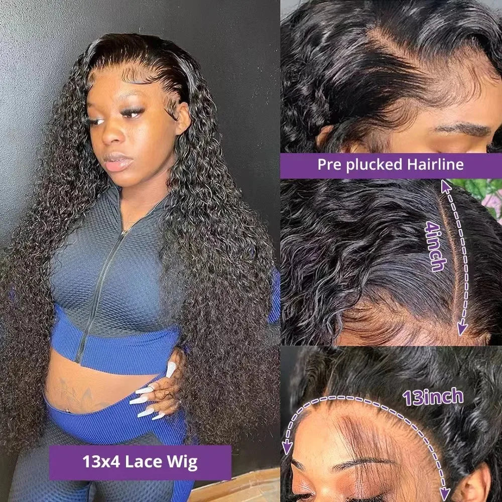 40 Inch Deep Wave Wigs Human Hair