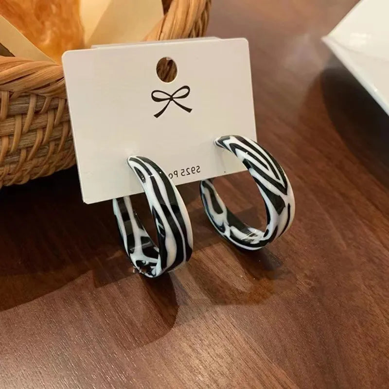 Acrylic Hoop Earrings