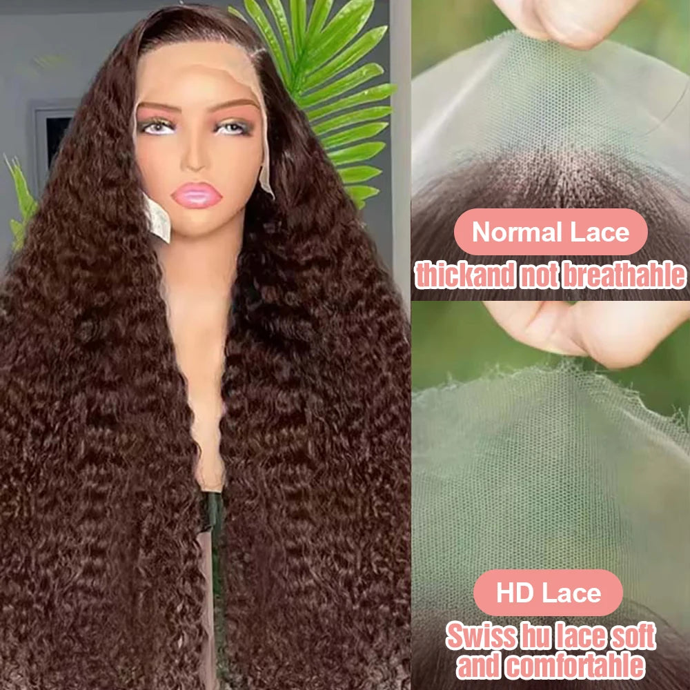 Brown Curly Human Hair