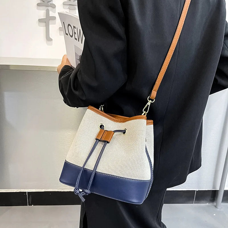 Canvas Bucket Bag