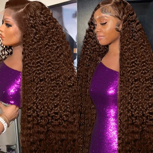 Brown Curly Human Hair