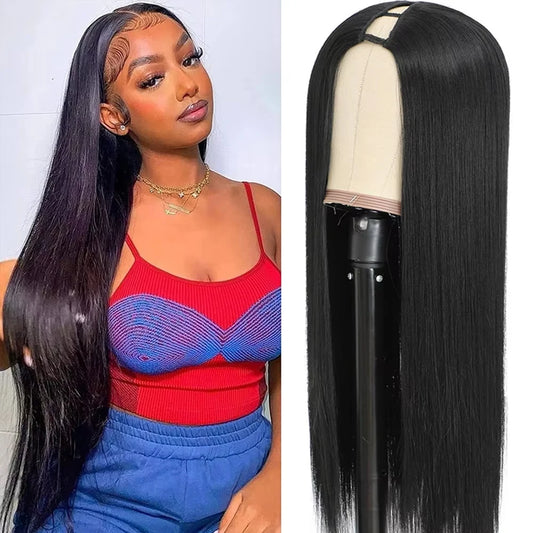 Mongolian Straight V Part Human Hair