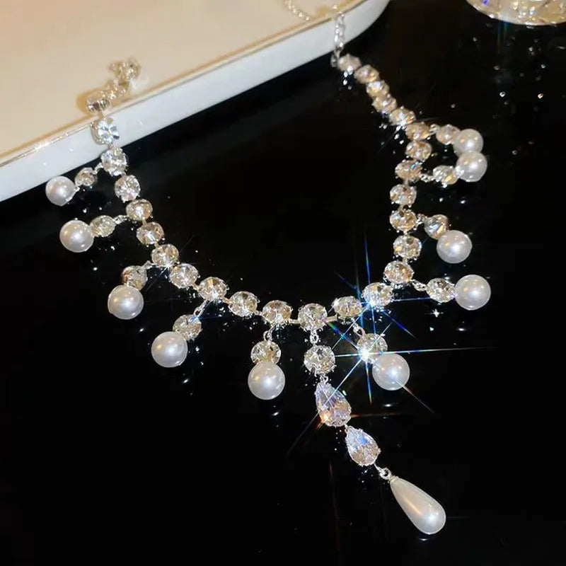New Pearl Fringe Necklace