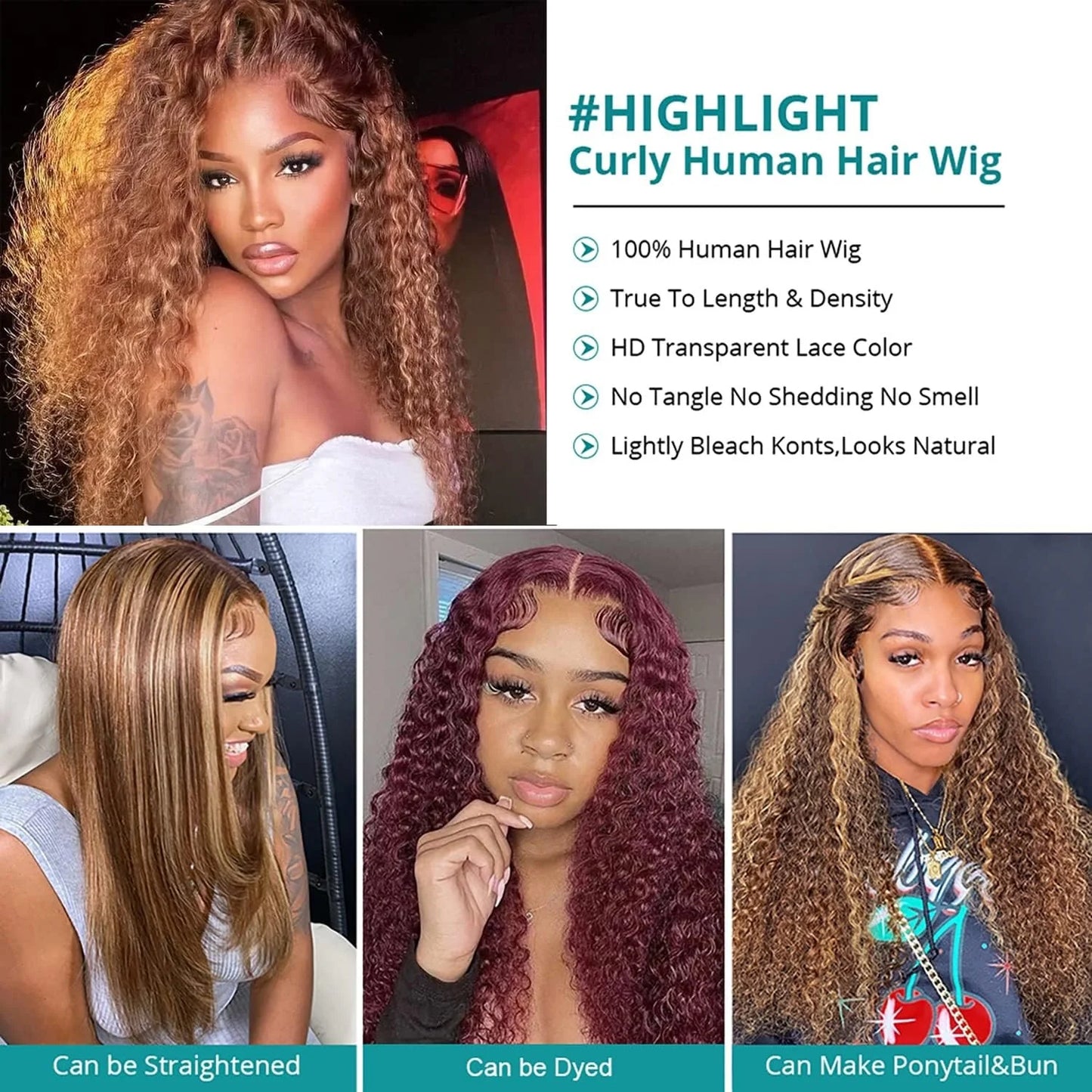 Highlight Wig Human Hair