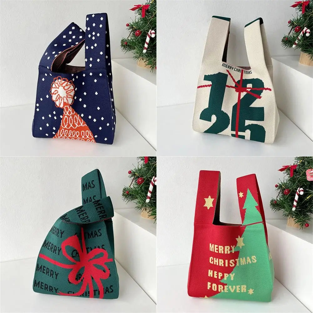 Christmas Handmade Knit Handbags