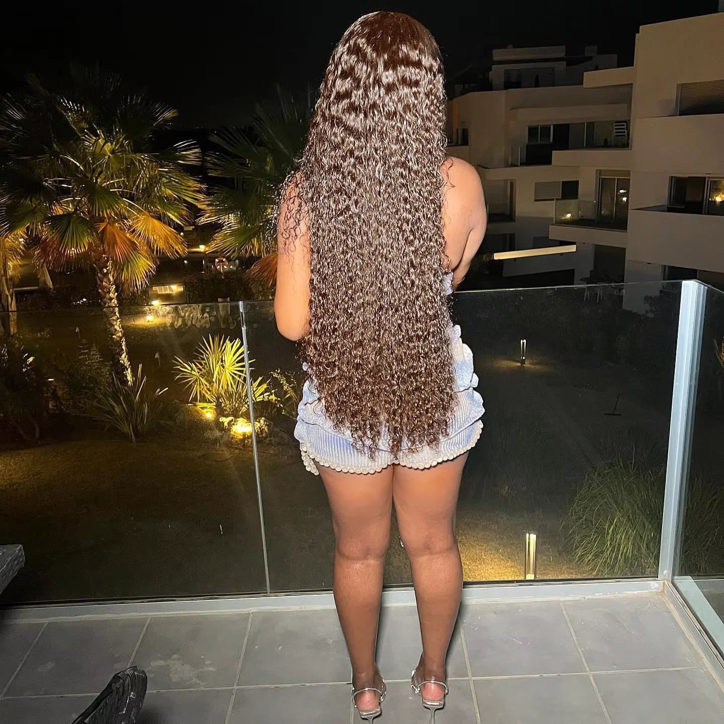 Brown Curly Human Hair