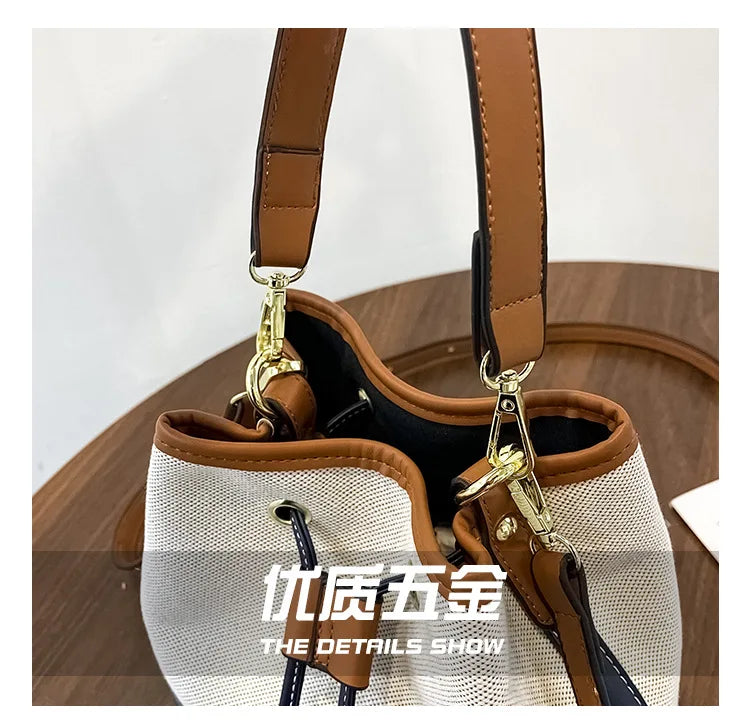 Canvas Bucket Bag