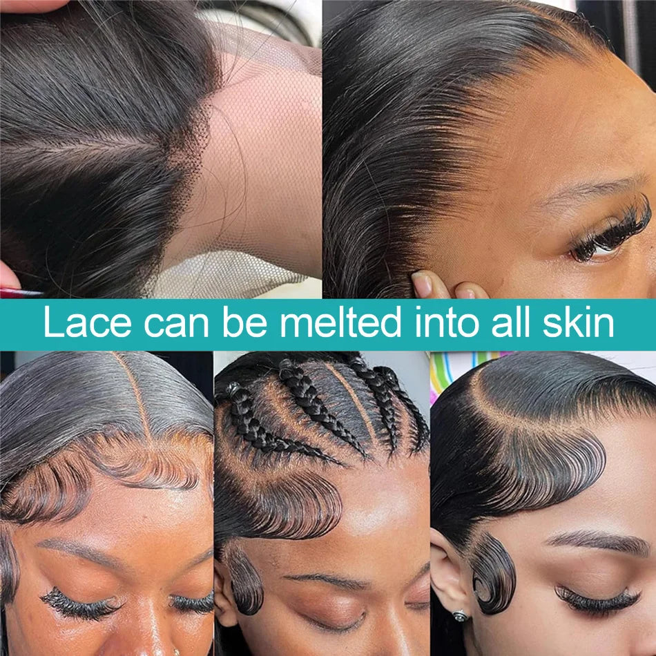 Bone Straight Lace Front Wigs