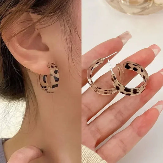 Acrylic Hoop Earrings