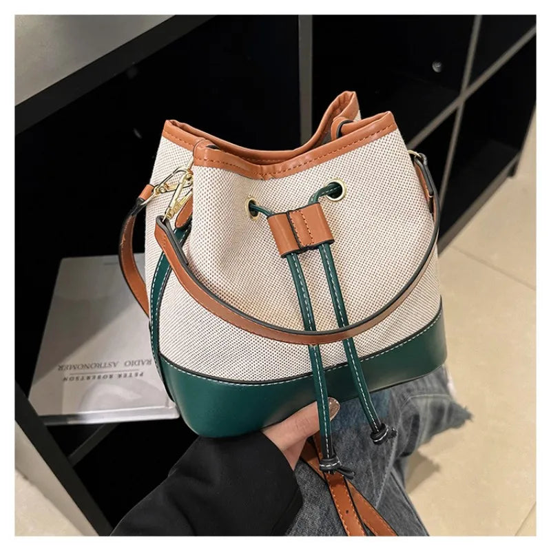 Canvas Bucket Bag