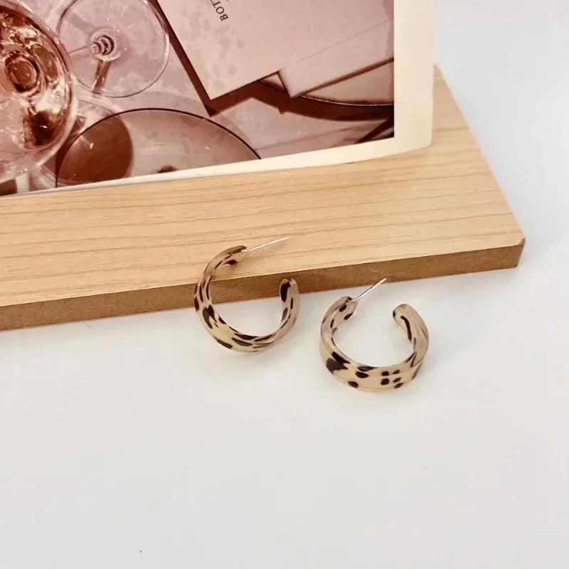 Acrylic Hoop Earrings