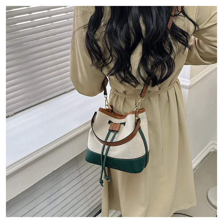 Canvas Bucket Bag
