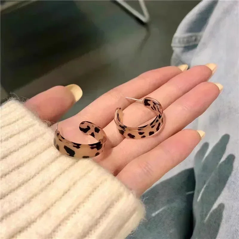 Acrylic Hoop Earrings