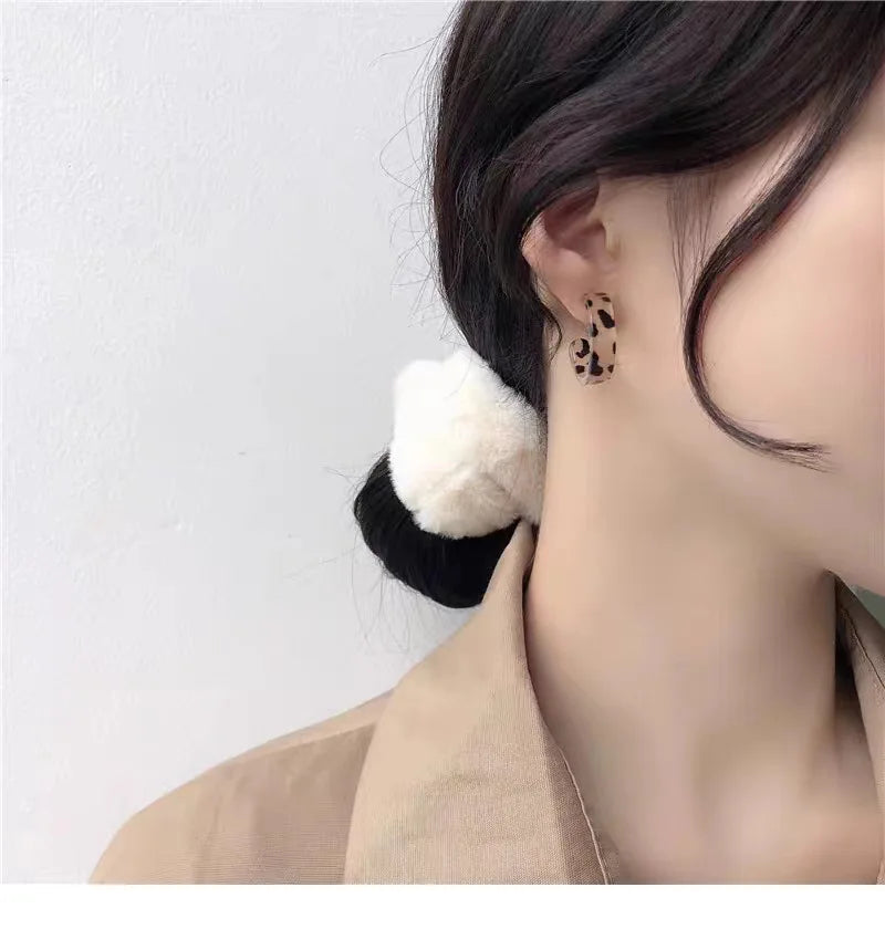 Acrylic Hoop Earrings