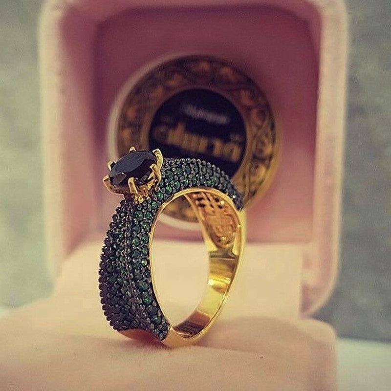Black Stone Rings