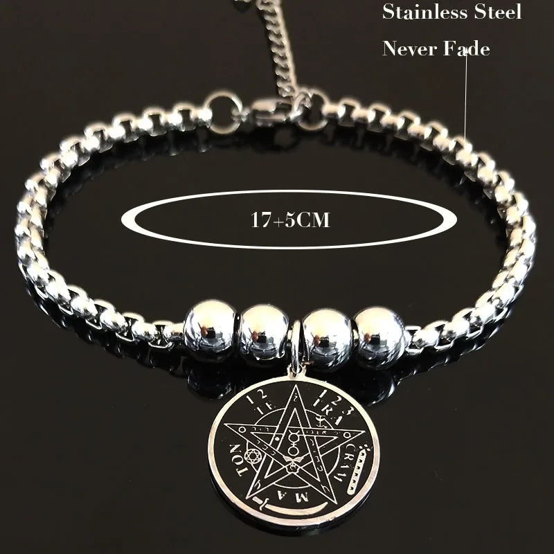 Tetragrammaton Stainless Steel Cuff
