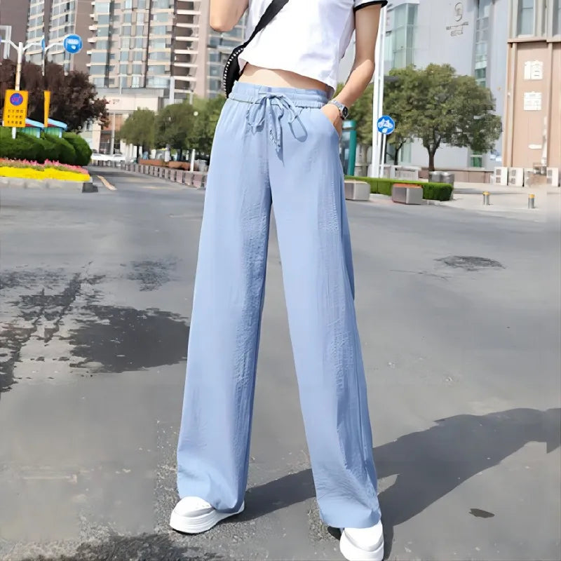 Silk Wide Leg Pants