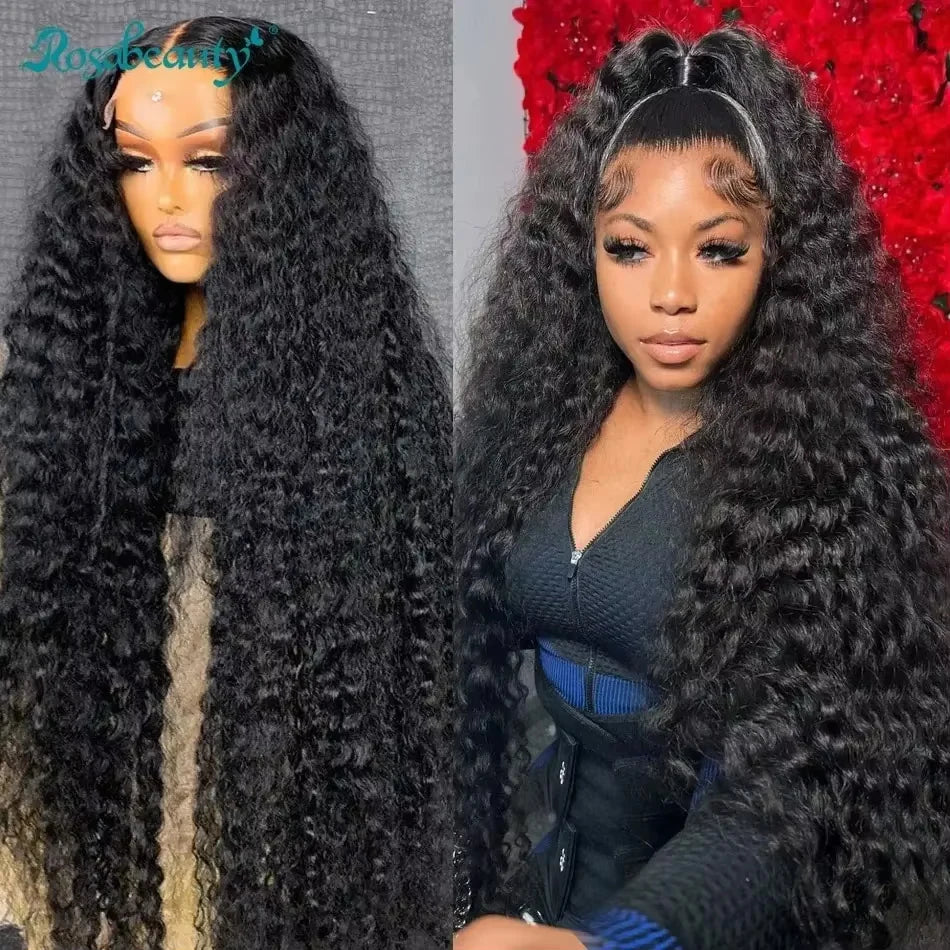Water Wave Curly Lace Frontal Wigs