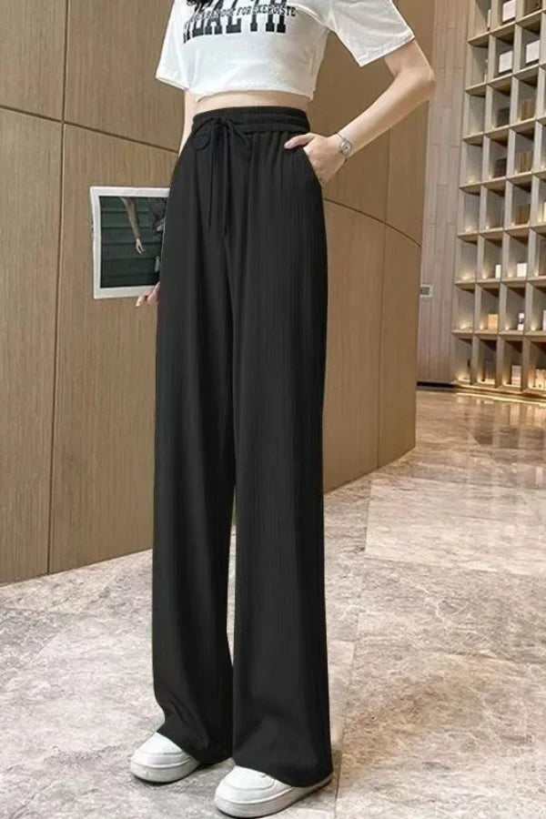 Thin Silk Wide Pants