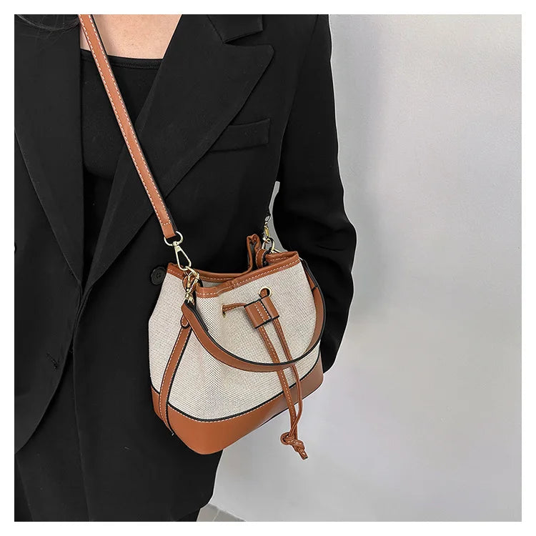 Canvas Bucket Bag