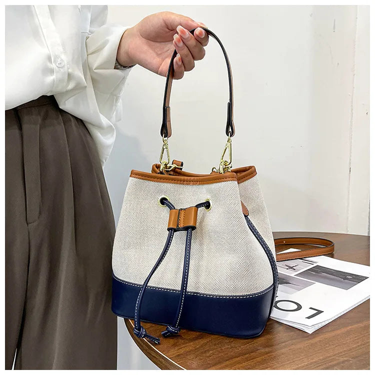 Canvas Bucket Bag