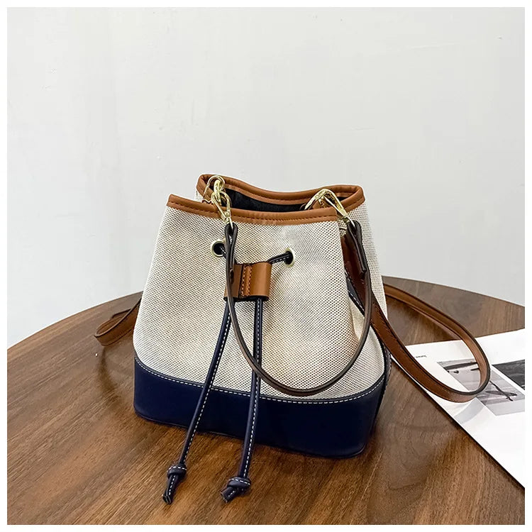 Canvas Bucket Bag