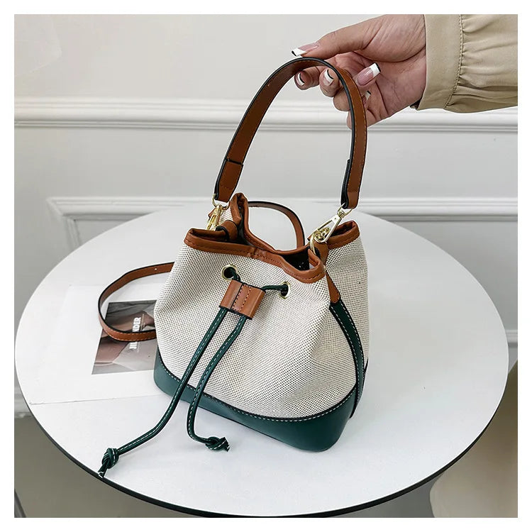 Canvas Bucket Bag