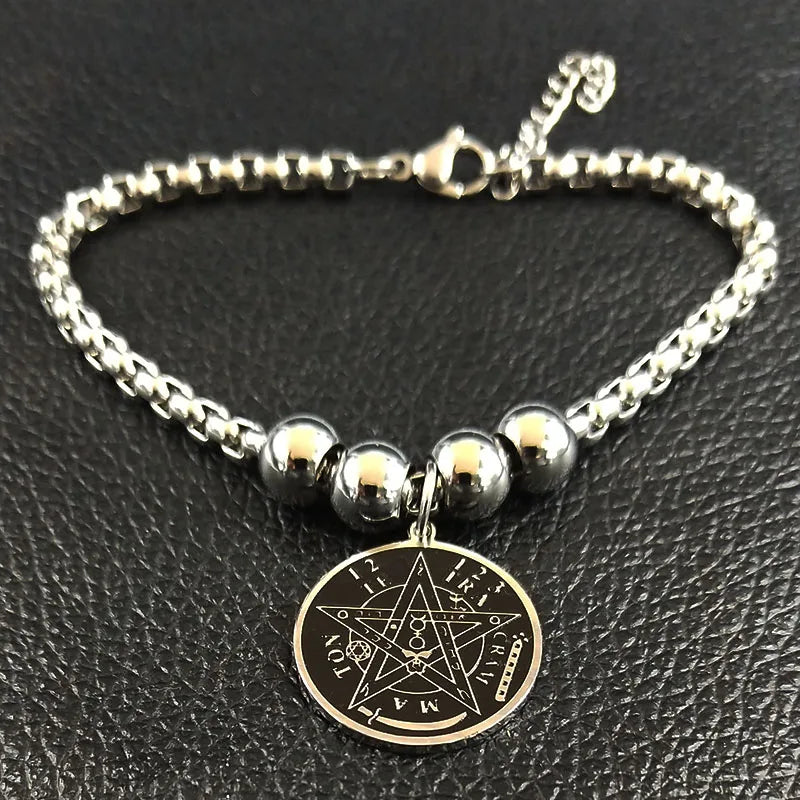Tetragrammaton Stainless Steel Cuff