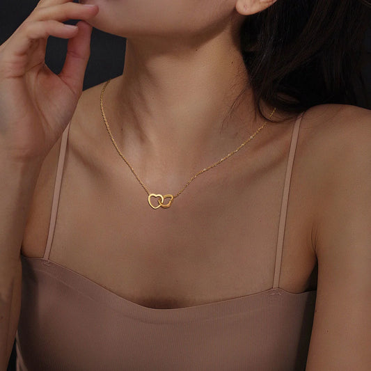 Intertwined Heart Necklace