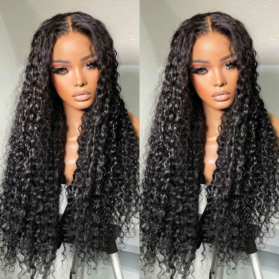 Water Wave Curly Lace Frontal Wigs