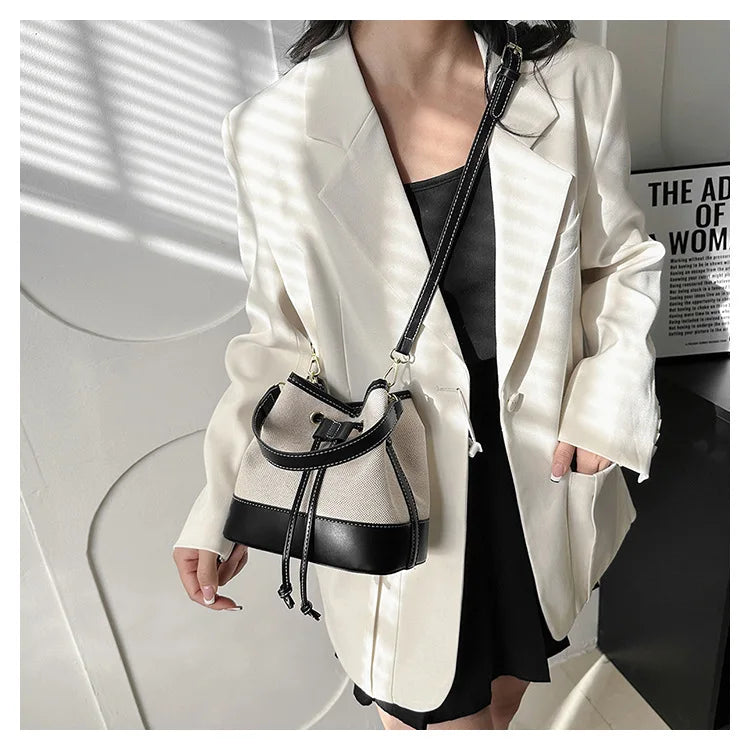 Canvas Bucket Bag