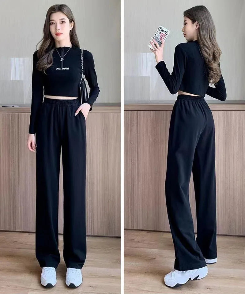 Black Gray Sweatpants