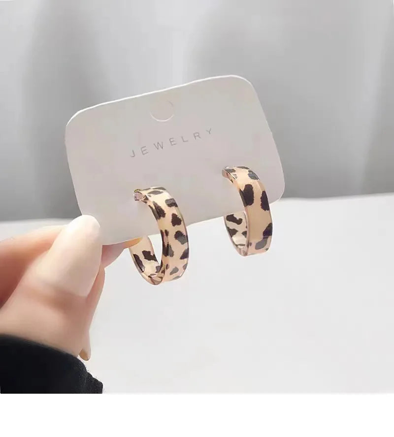 Acrylic Hoop Earrings