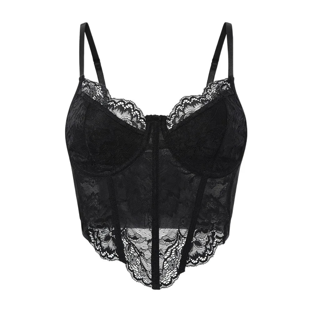 Elegant Hollow Lace Tops