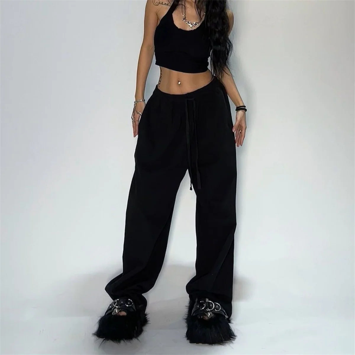 Casual Solid Sweatpants