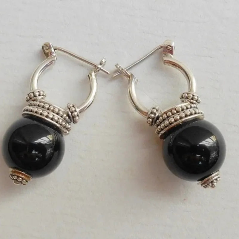Round Dangle Earrings