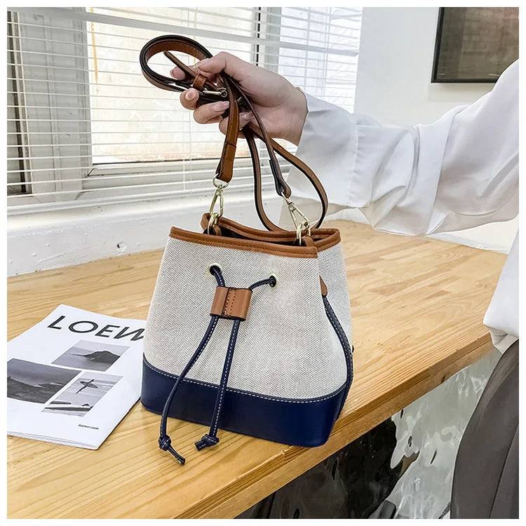Canvas Bucket Bag