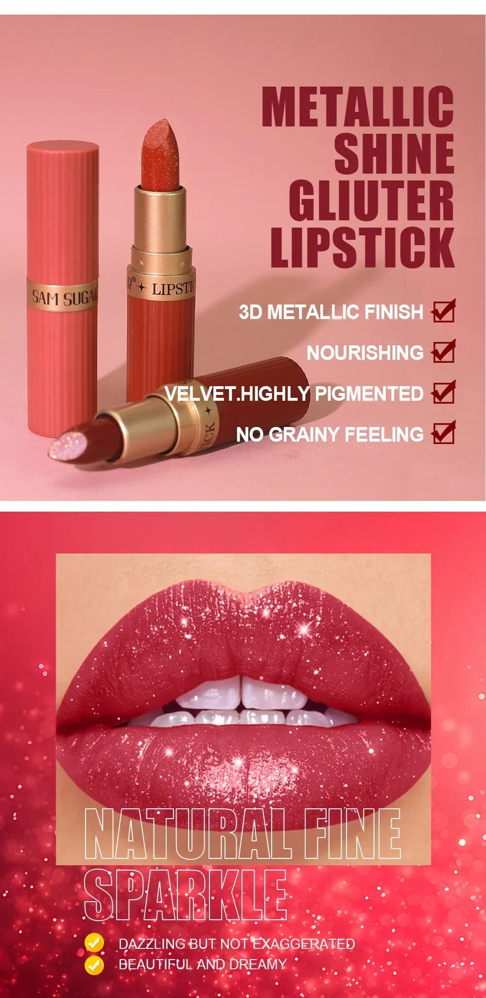 Diamond Glitter Lipstick