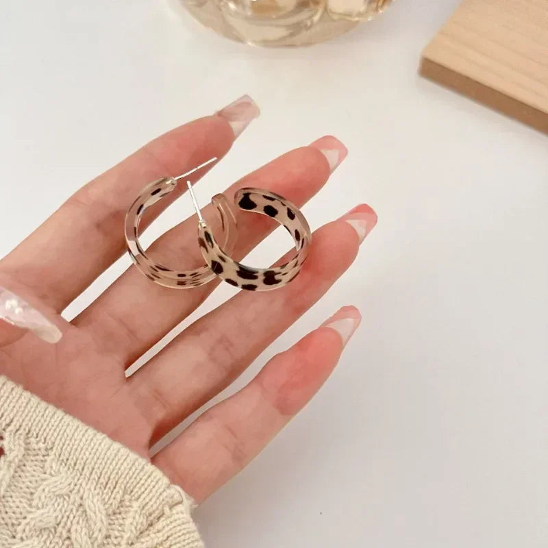 Acrylic Hoop Earrings
