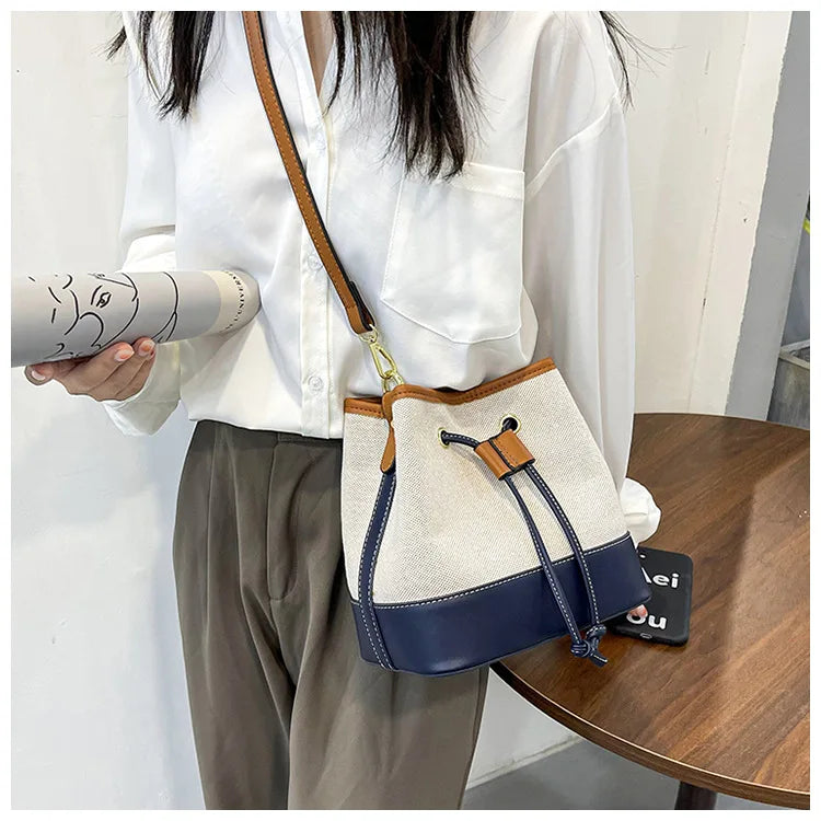 Canvas Bucket Bag