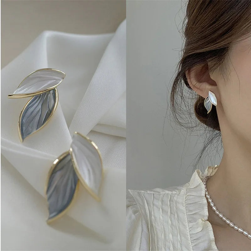 Acrylic hoop earrings