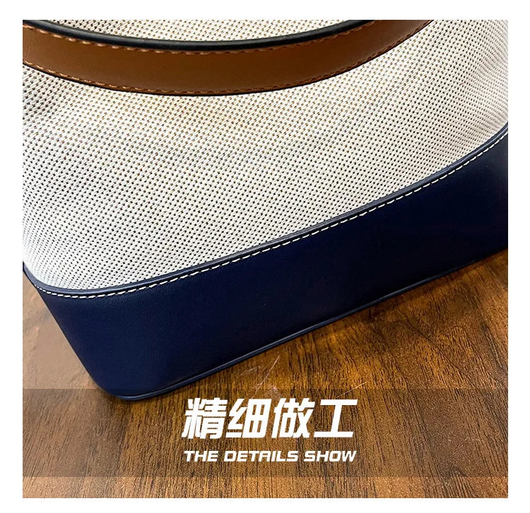 Canvas Bucket Bag