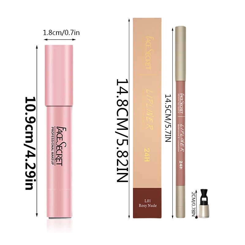 Matte Lipliner&Lipstick Set