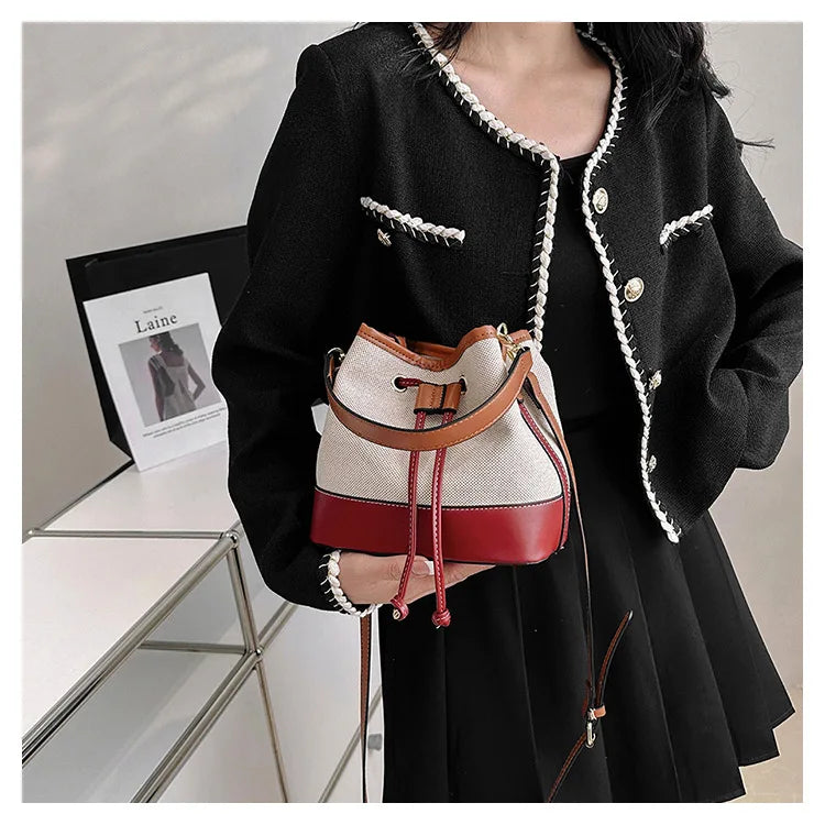 Canvas Bucket Bag
